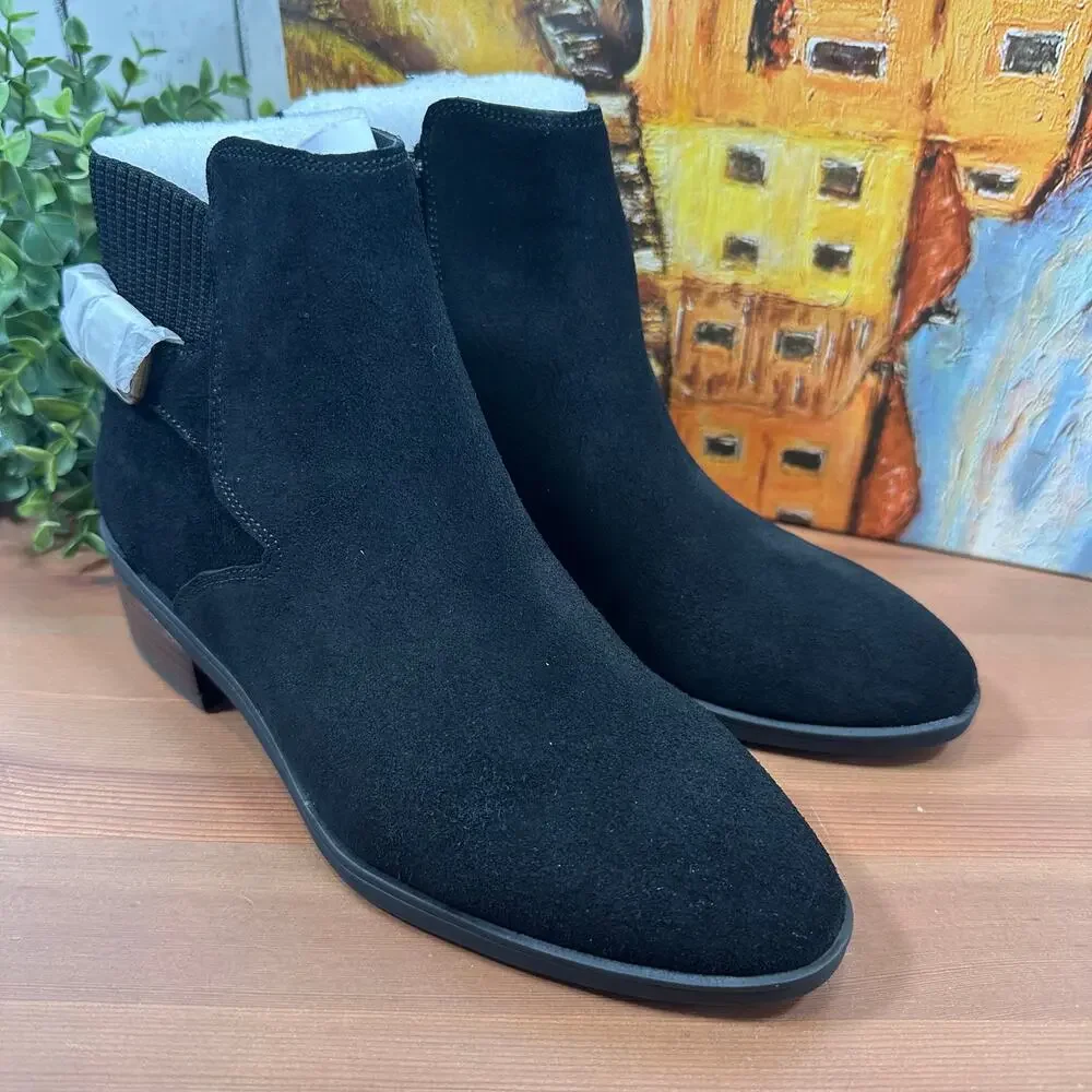 Bella Vita Women's Dora Side‎ Buckle Inside Zip Ankle Booties Size 5